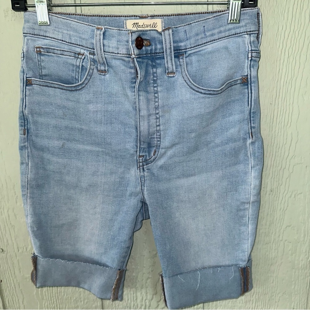 MADEWELL HI-RISE ROADTRIPPER JEAN SHORTS 27P